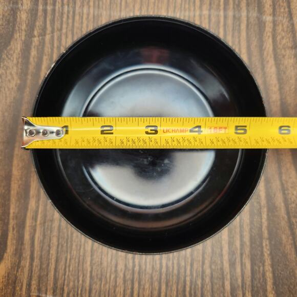 Vintage Green Enamel Bowl – Mid Century Scandinavian Mod Style - Picture 3 of 6